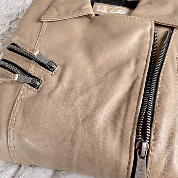 LEATHER MOTO JACKET | VINTAGE MICHEAL KORS - Picture 3 of 10